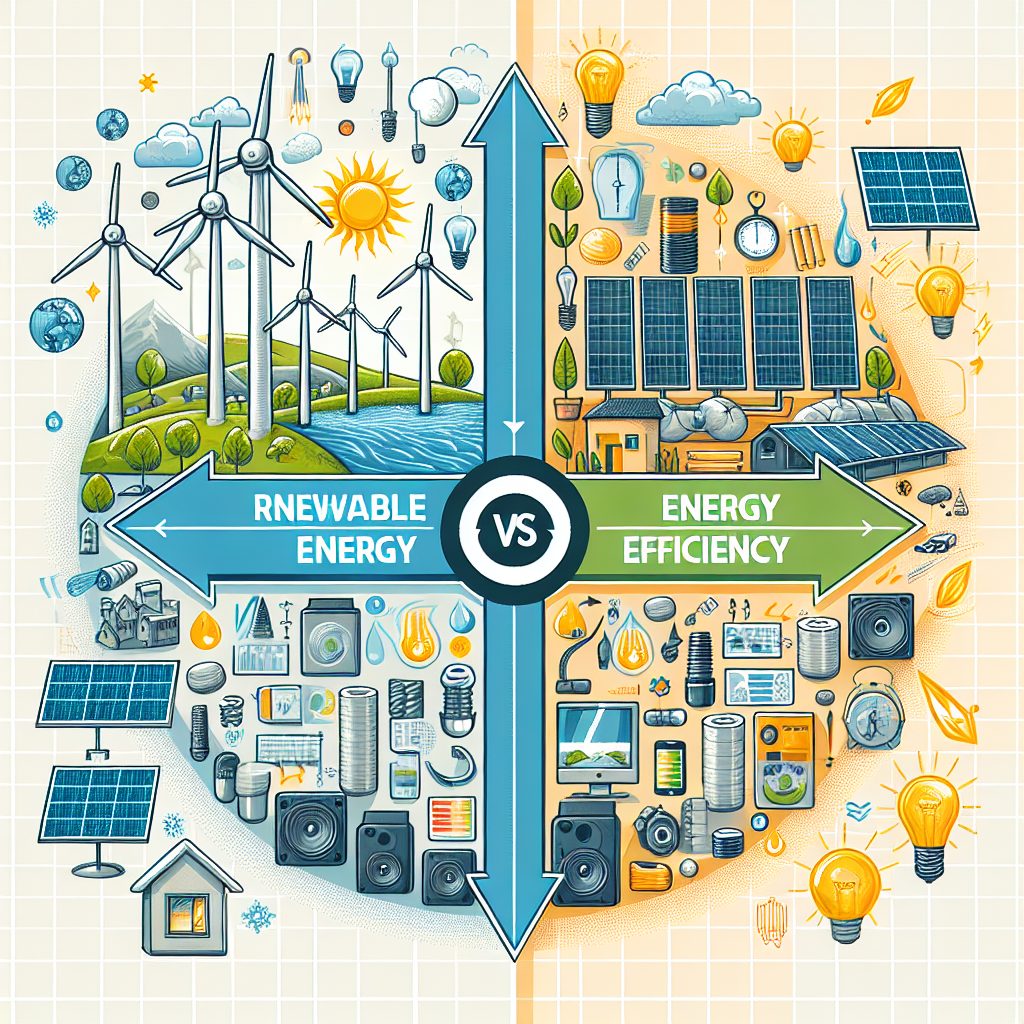 Perbedaan Antara Energi Terbarukan dan Efisiensi Energi